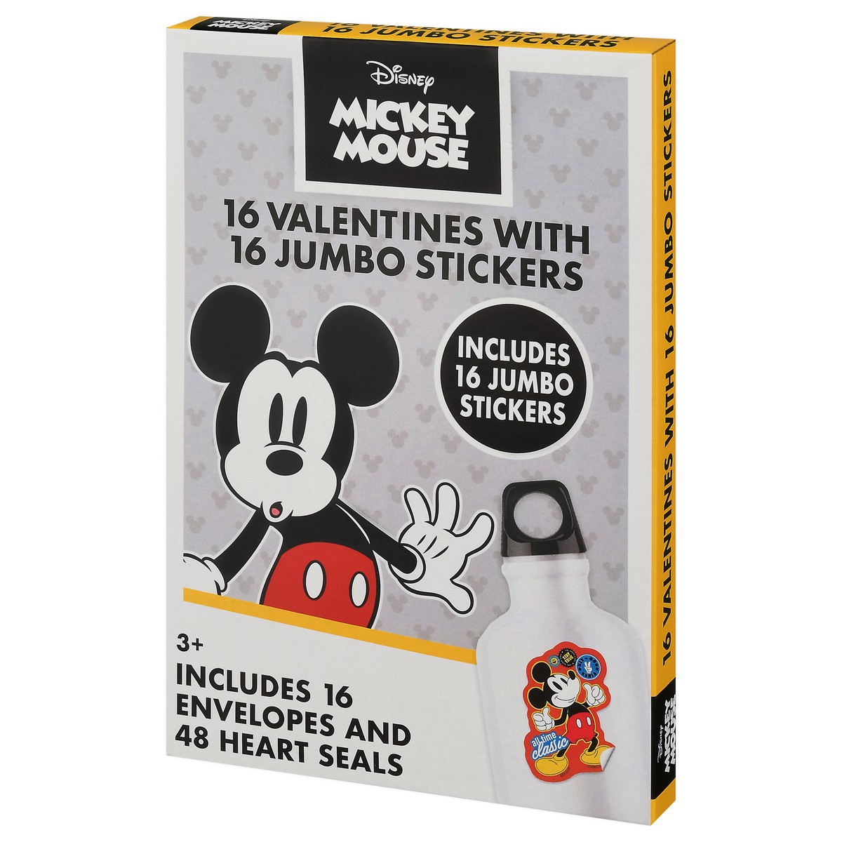 slide 8 of 10, IG Design Group Mickey Mouse Valentine with Jumbo Stickers 32 Pieces 1 ea, 16 ct