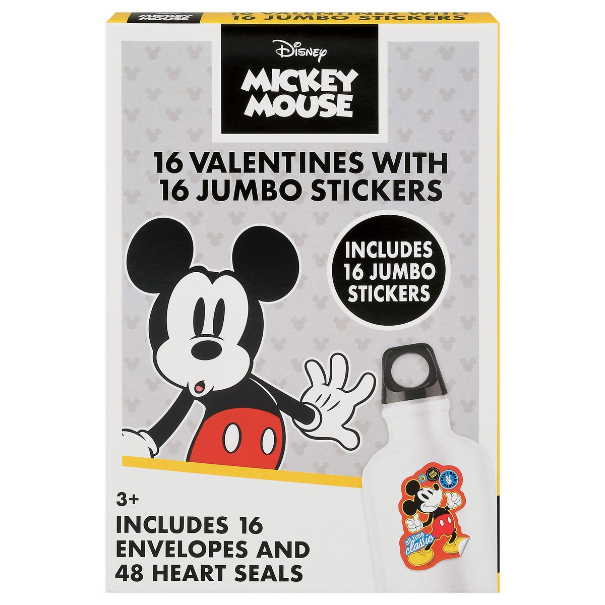 slide 1 of 10, IG Design Group Mickey Mouse Valentine with Jumbo Stickers 32 Pieces 1 ea, 16 ct