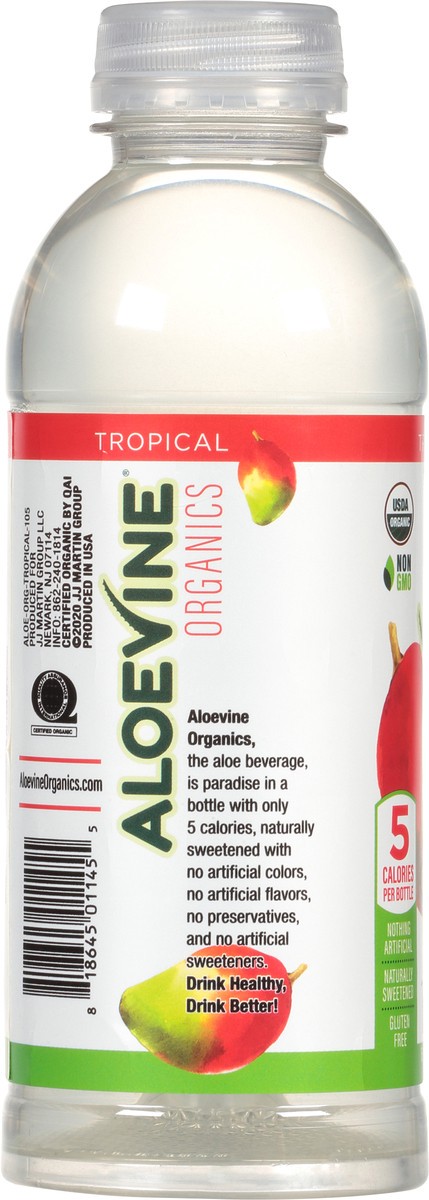 slide 5 of 11, Aloevine Organics Tropical Aloe Beverage - 16.9 fl oz, 16.9 fl oz