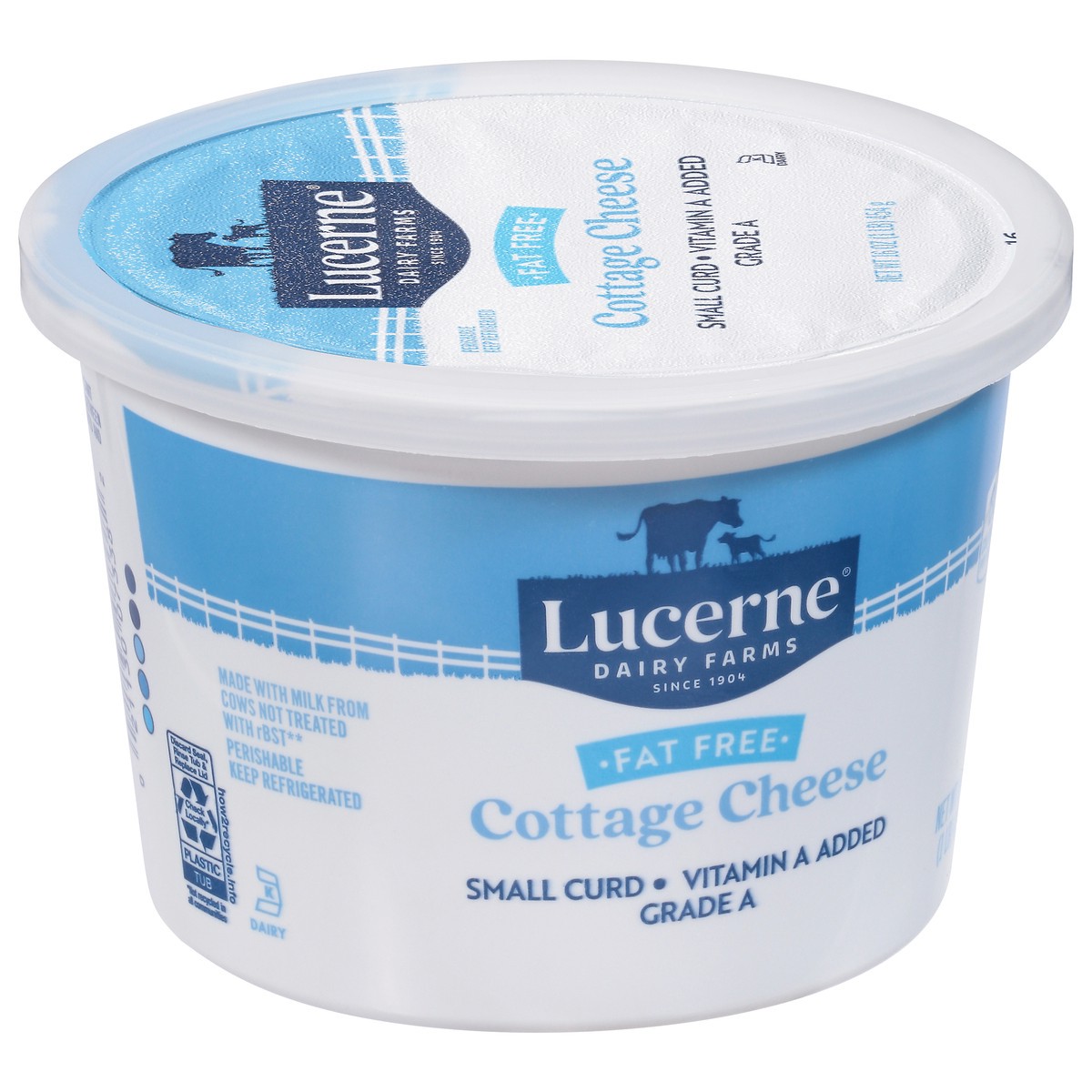 slide 2 of 9, Lucerne Dairy Farms Cottage Cheese Fat Free, 