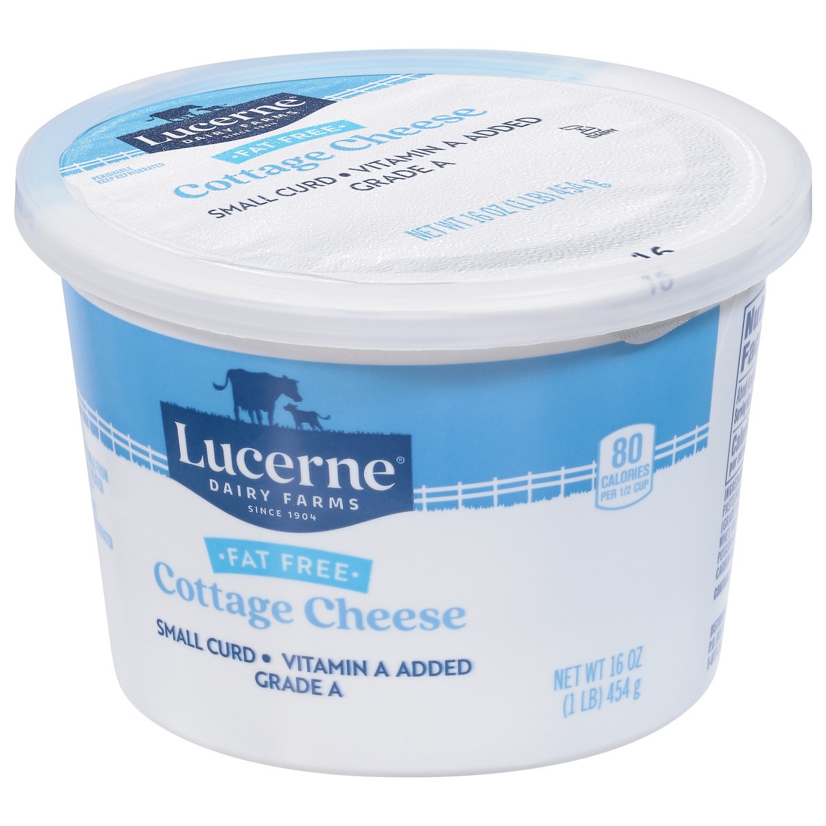 slide 3 of 9, Lucerne Dairy Farms Cottage Cheese Fat Free, 