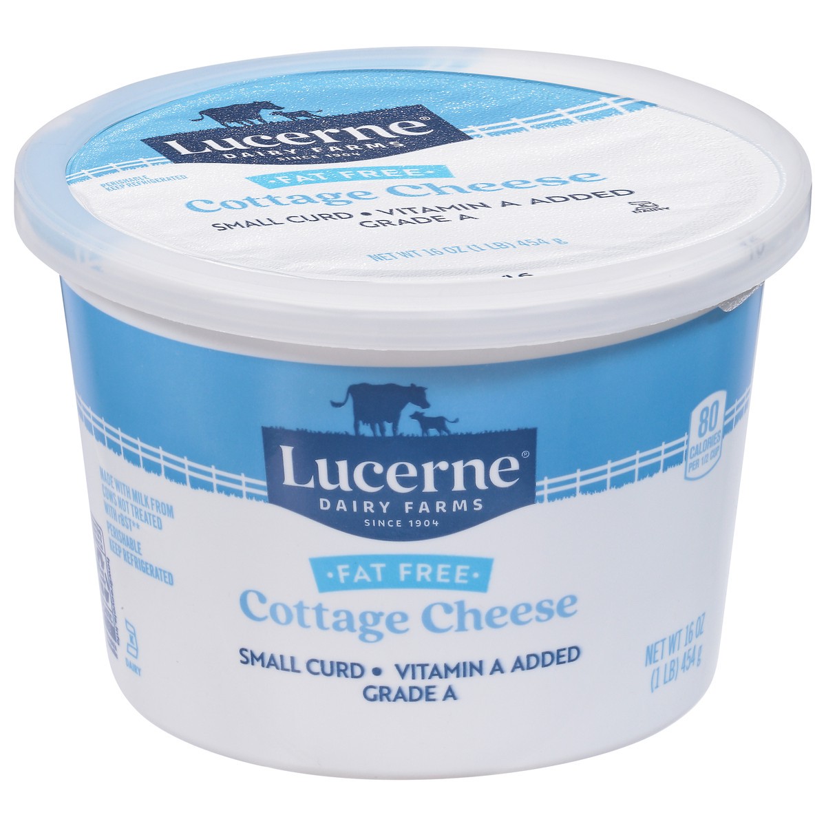 slide 1 of 9, Lucerne Dairy Farms Cottage Cheese Fat Free, 