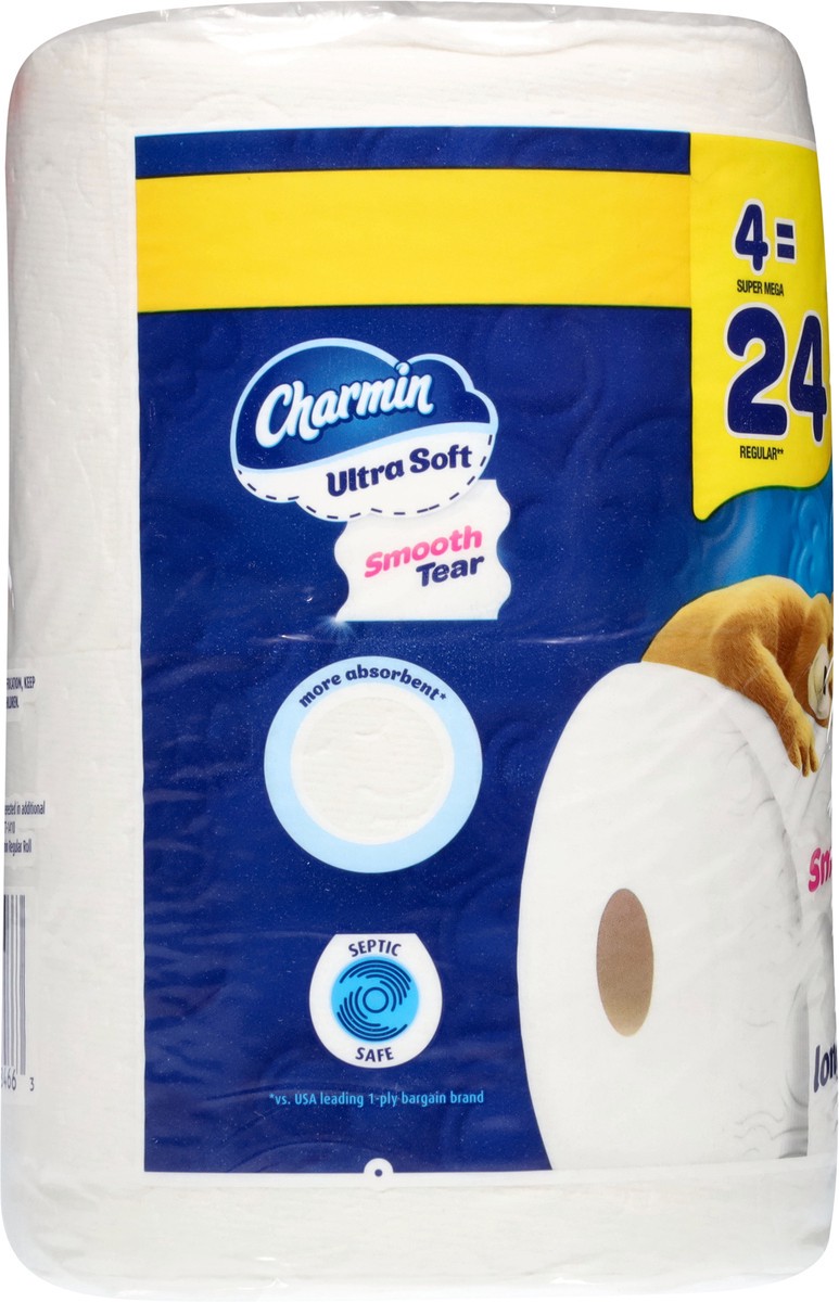 slide 4 of 11, Charmin Ultra Soft Toilet Paper 4 Mega XL Rolls, 336 Sheets Per Roll, 4 ct