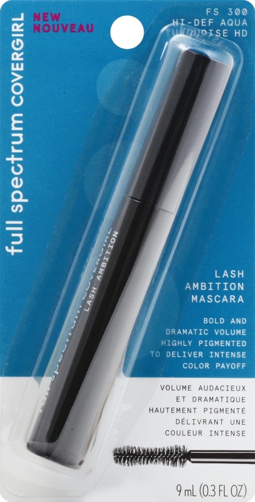 slide 1 of 1, Covergirl Full Spectrum Lash Ambition Hi-Def Aqua Mascara, 1 ct