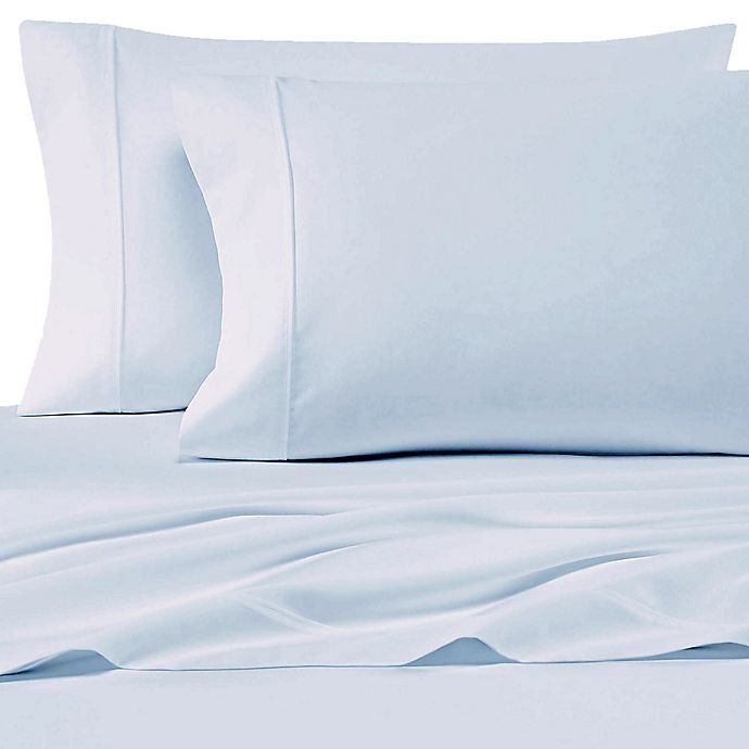 slide 1 of 1, SALT 200-Thread-Count Cotton Percale Full Sheet Set - Light Blue, 1 ct