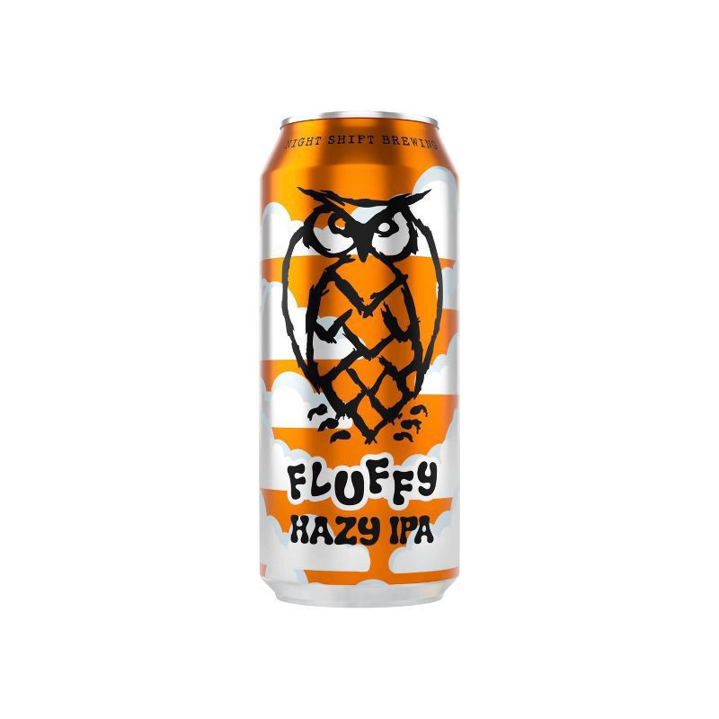 slide 3 of 5, Night Shift Brewing Fluffy Hazy Ipa 4 Pack, Pint Cans, 4 ct; 16 fl oz