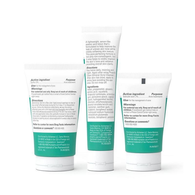 slide 3 of 6, Proactiv Clean 3-Step Acne Treatment Routine, 12 oz