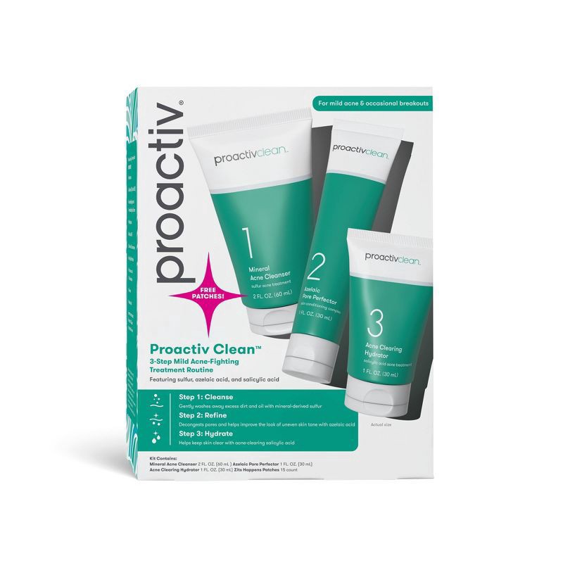 slide 6 of 6, Proactiv Clean 3-Step Acne Treatment Routine, 12 oz