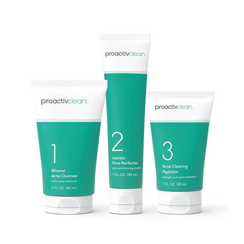 slide 1 of 6, Proactiv Clean 3-Step Acne Treatment Routine, 12 oz