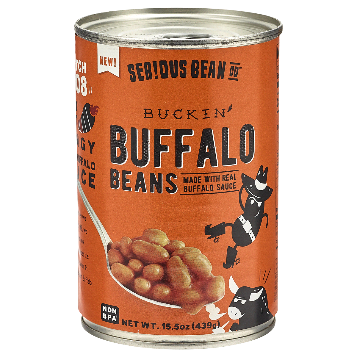 slide 1 of 1, Ser!ous Bean Co Buckin Buffalo Baked Beans, 15.5 oz