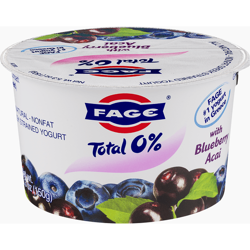 slide 7 of 8, Fage Total Blueberry Acai Greek Yogurt, 5.3 oz