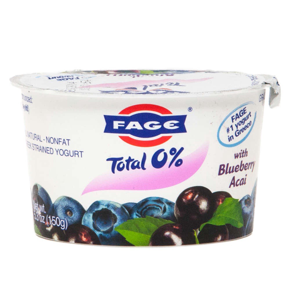 slide 1 of 8, Fage Total Blueberry Acai Greek Yogurt, 5.3 oz