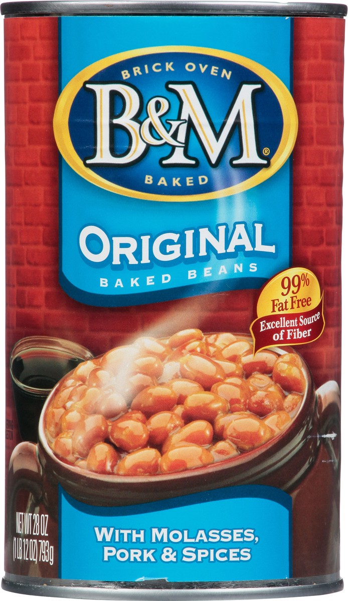 slide 4 of 7, B&M Original Baked Beans, 28 oz