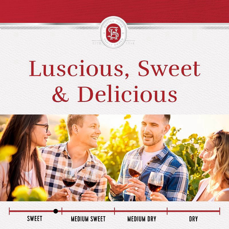 slide 3 of 6, Sutter Home Sweet Red Wine, 1.5 liter
