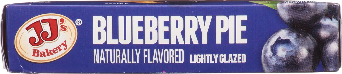 slide 4 of 9, JJ's Bakery Lightly Glazed Blueberry Pie 4 oz, 4 oz