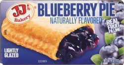 JJ's Bakery Lightly Glazed Blueberry Pie 4 oz