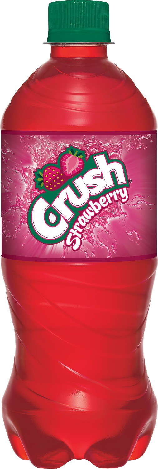 slide 1 of 4, Crush Strawberry Soda, 20 fl oz bottle, 20 fl oz