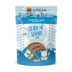 Weruva Pate Jeopurrdy Licious Chicken Breast Dinner in a Hydrating Puree Wet Cat Food, 2.8 oz.