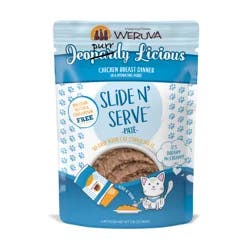 Weruva Pate Jeopurrdy Licious Chicken Breast Dinner in a Hydrating Puree Wet Cat Food, 2.8 oz.