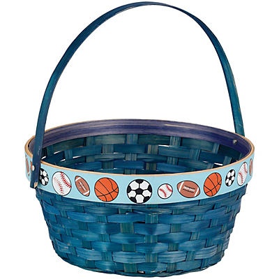 slide 1 of 1, Destination Holiday Blue Bamboo Sports Basket, 1 ct