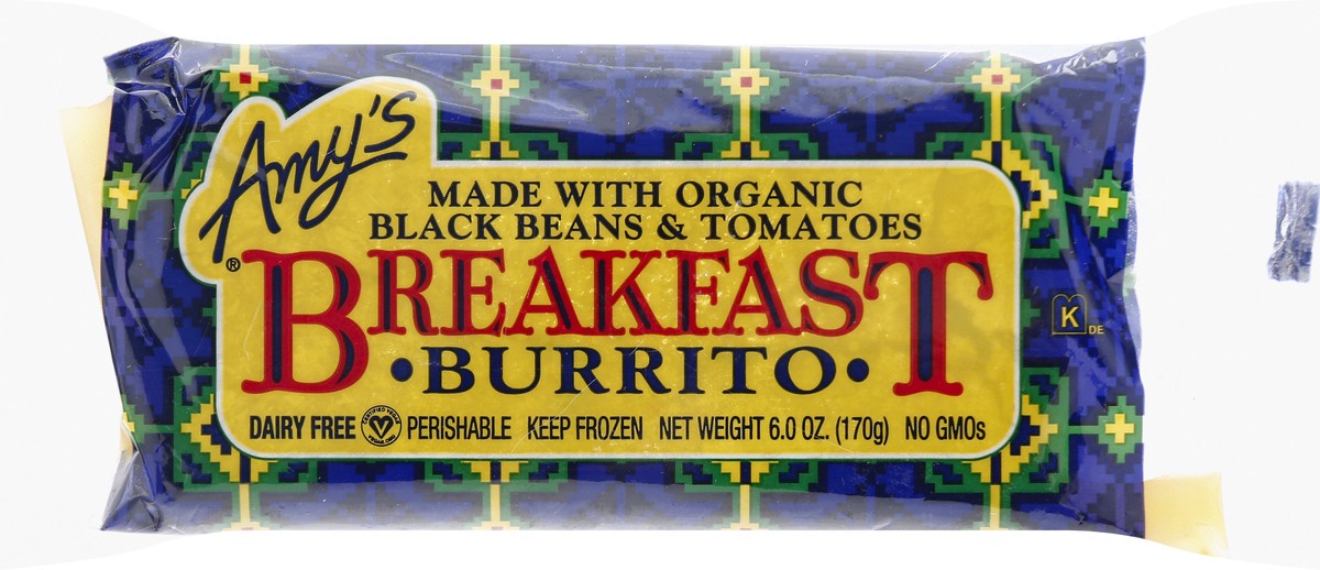 slide 7 of 10, Amy's Breakfast Burrito - Organic, 6 oz