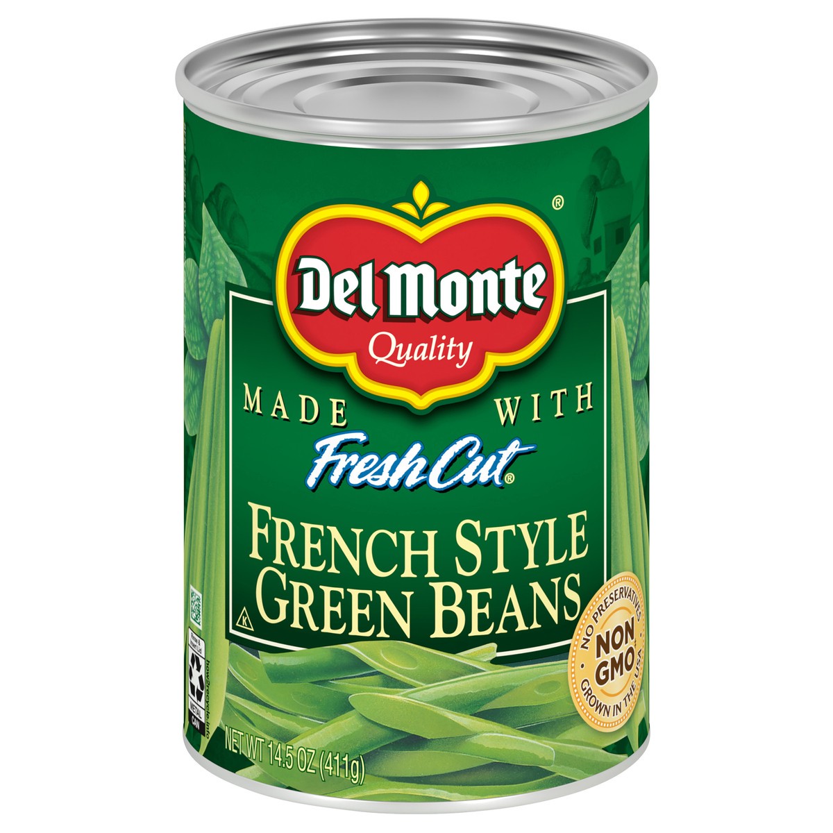slide 1 of 1, Del Monte Blue Lake French Style Green Beans, Canned Vegetables, 14.5 oz
