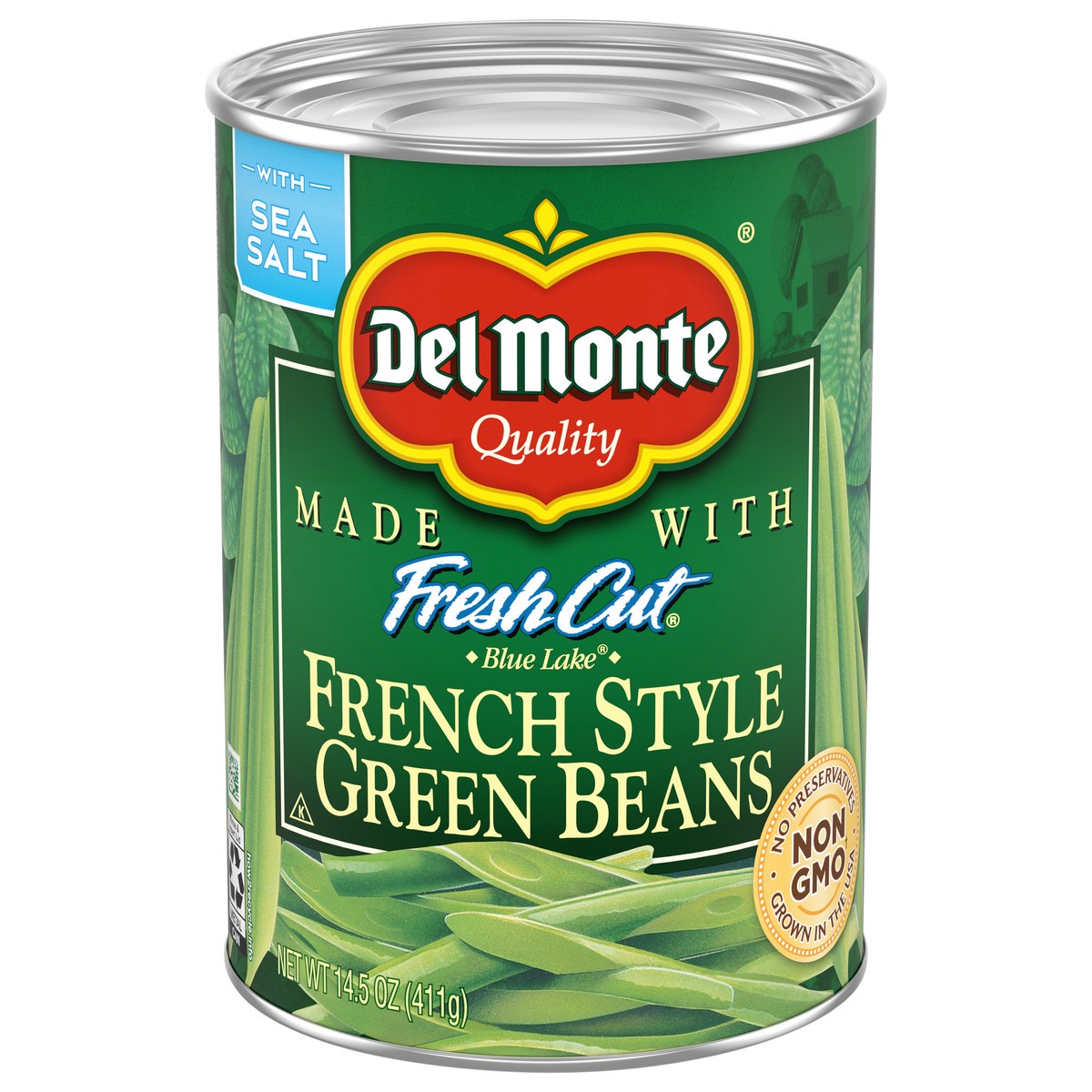 slide 1 of 1, Del Monte Blue Lake French Style Green Beans 14.5 oz Can, 14.5 oz