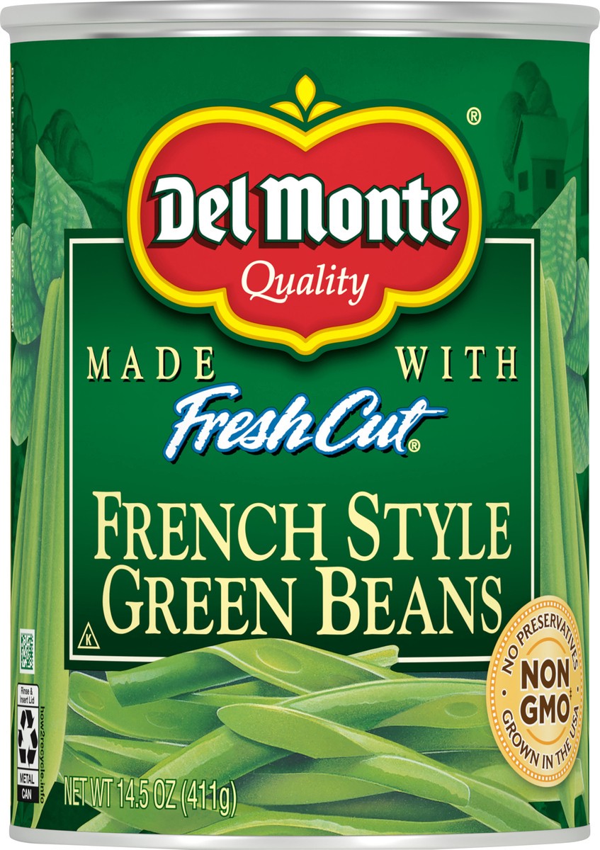 slide 1 of 1, Del Monte Fresh Cut French Style Green Beans 14.5 oz Can, 14.5 oz