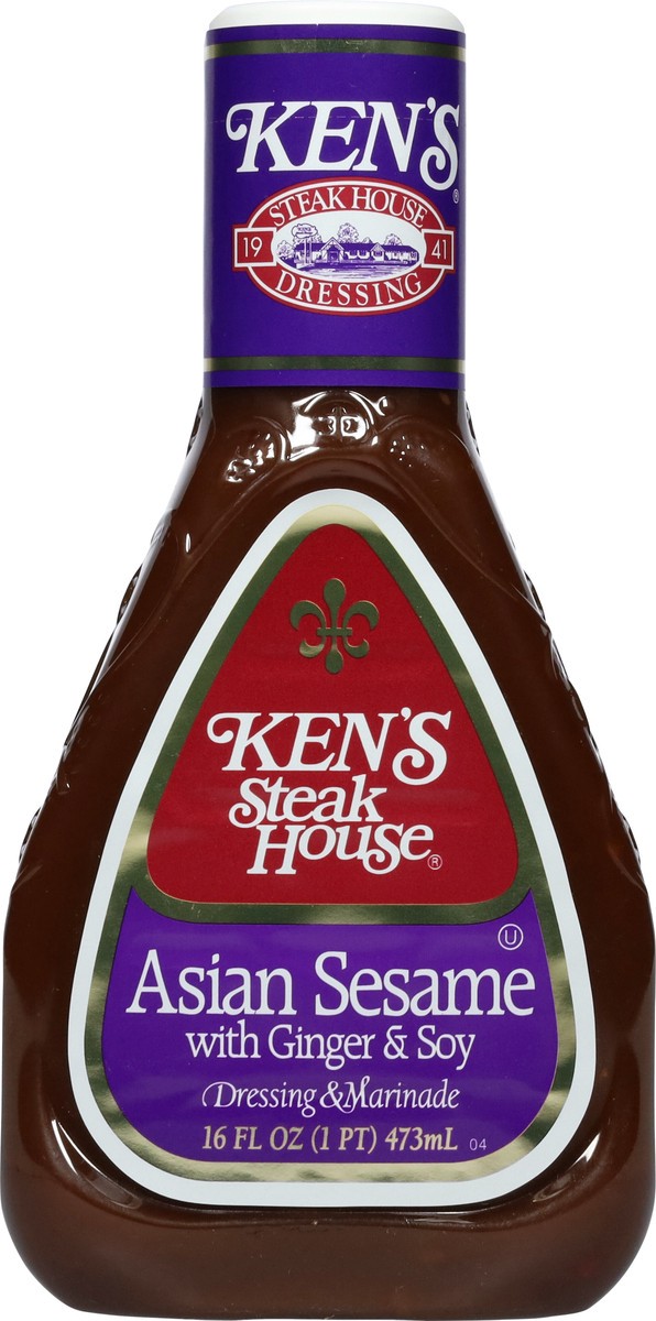 slide 7 of 9, Ken's Steak House Asian Sesame Salad Dressing & Marinade 16 fl oz, 16 fl oz