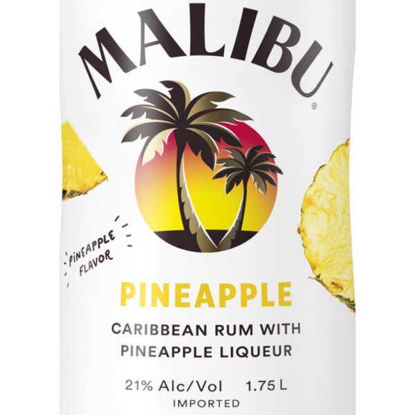 slide 4 of 10, Malibu Caribbean Rum with Pineapple Flavored Liqueur 1.75L, 42 Proof, 1.75 liter