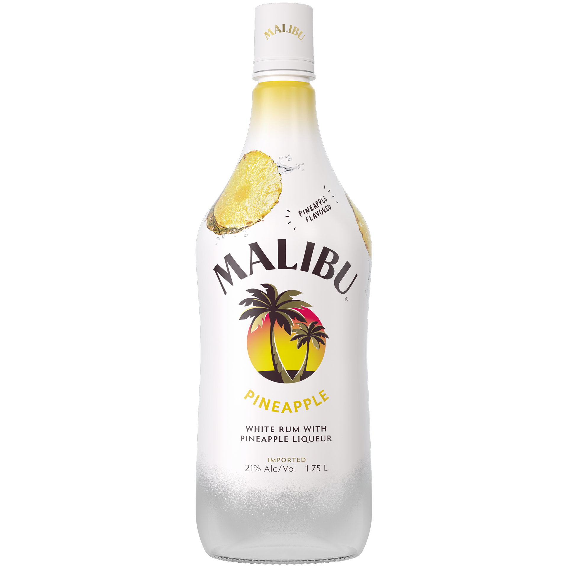 slide 1 of 10, Malibu Caribbean Rum with Pineapple Flavored Liqueur 1.75L, 42 Proof, 1.75 liter