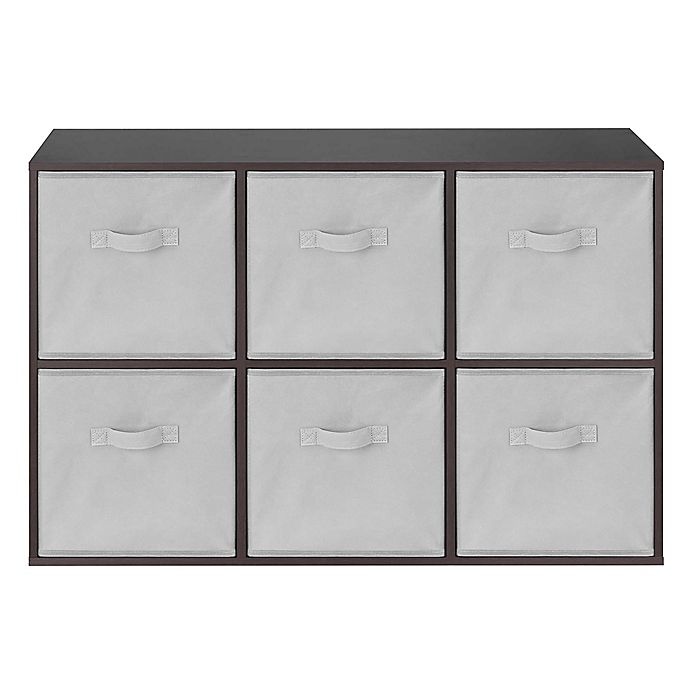 slide 1 of 5, Relaxed Living 6-Cube Organizer - Espresso, 1 ct