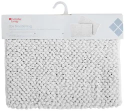 Everyday Living 100% Polyester Noodle Bathmat - White