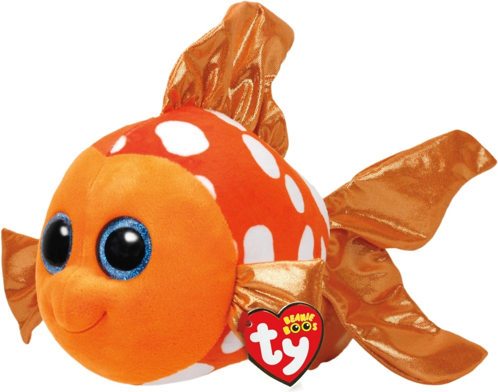 slide 1 of 1, TY Sami - Orange Fish Beanie Boos Plush, 13 in