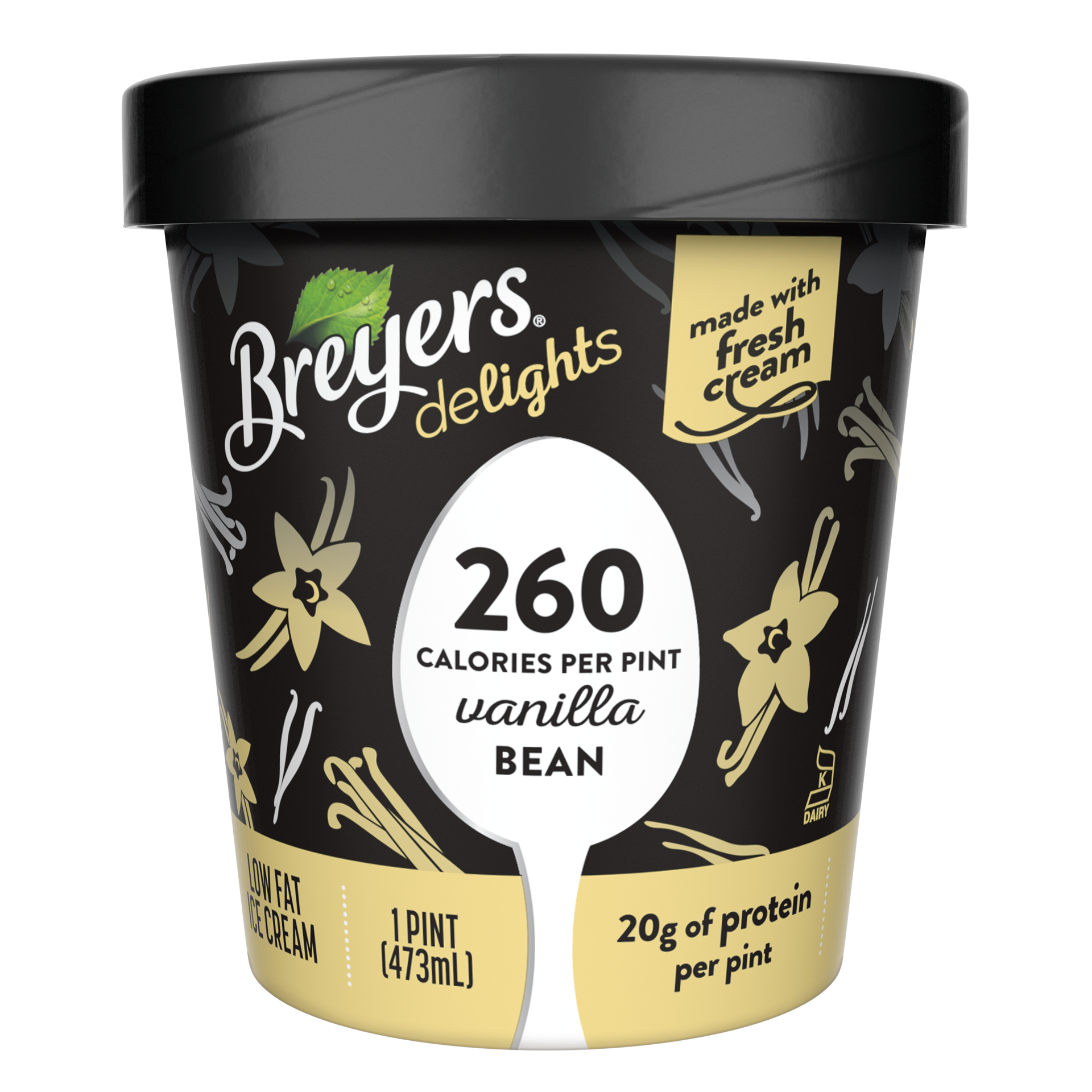 slide 2 of 4, Breyer's Breyers Delights Low Fat Ice Cream Vanilla Bean, 16 oz, 16 oz