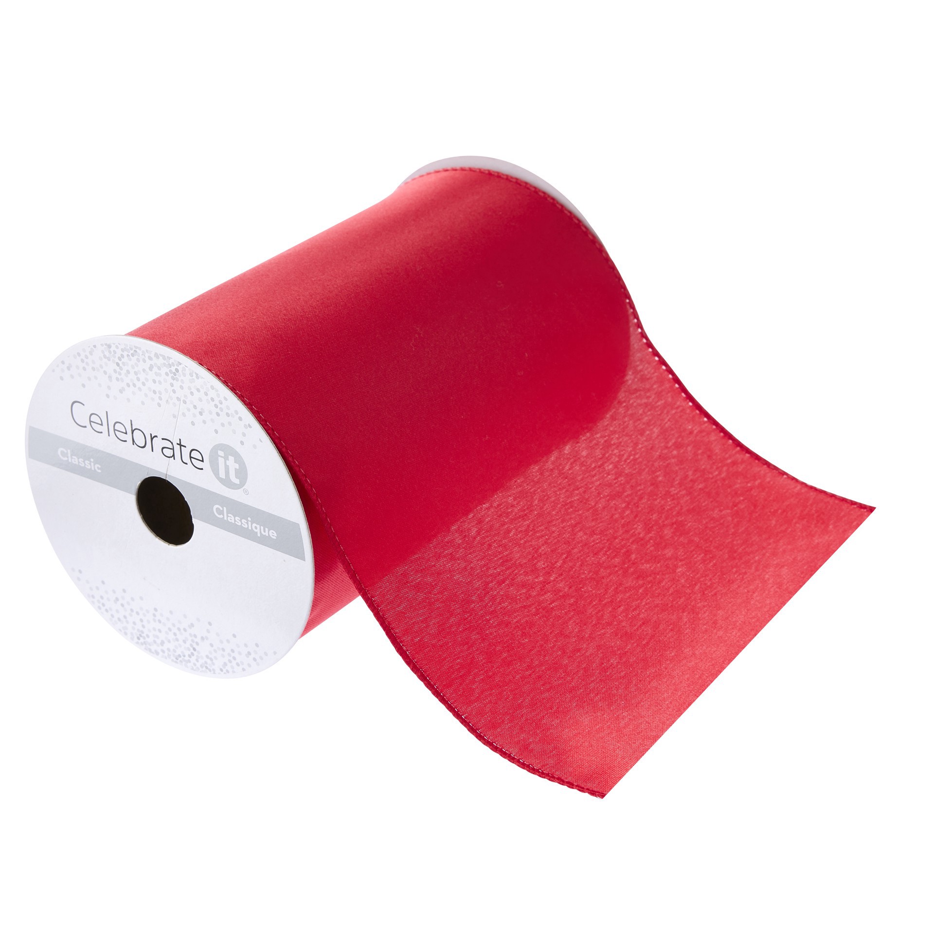 slide 3 of 6, 6" X 10yd. Wired Car Bow Ribbon By Celebrate It, 6 in x 10 yd