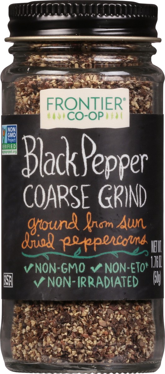 slide 6 of 9, Frontier Herb Frontier Co-op Coarse Ground Black Pepper, 1.76 oz