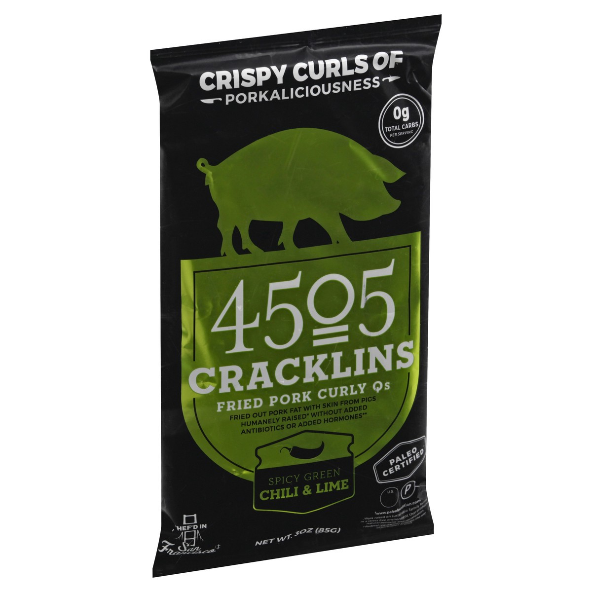 slide 5 of 12, 4505 Meats Green Chili Lime Cracklins, 3 oz