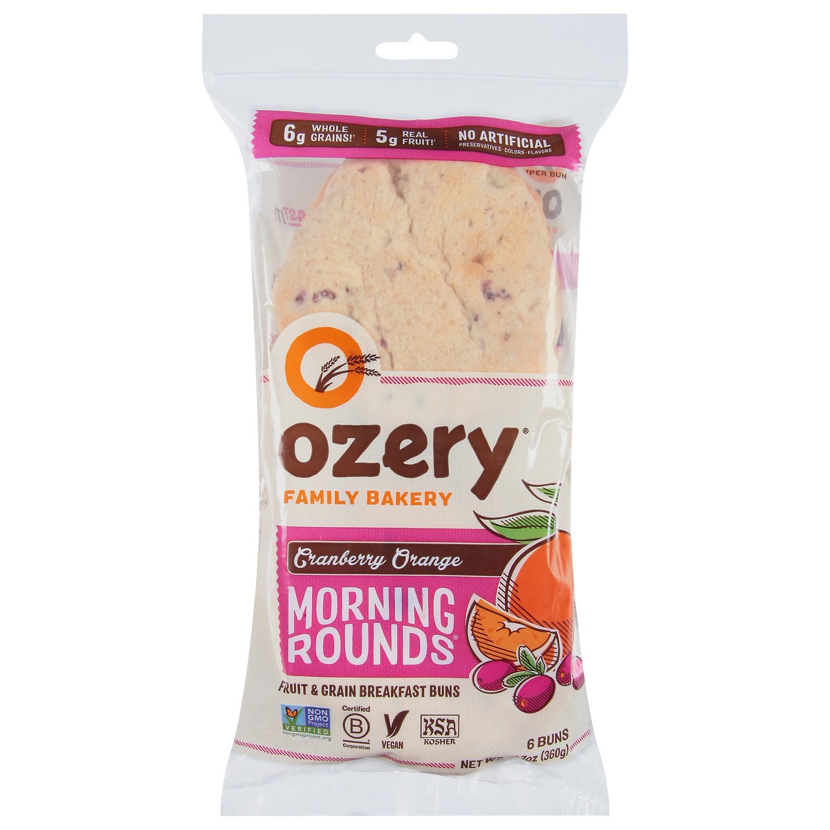 slide 1 of 9, Ozery Bakery Cranberry Orange Morning Rounds, 12.7 oz