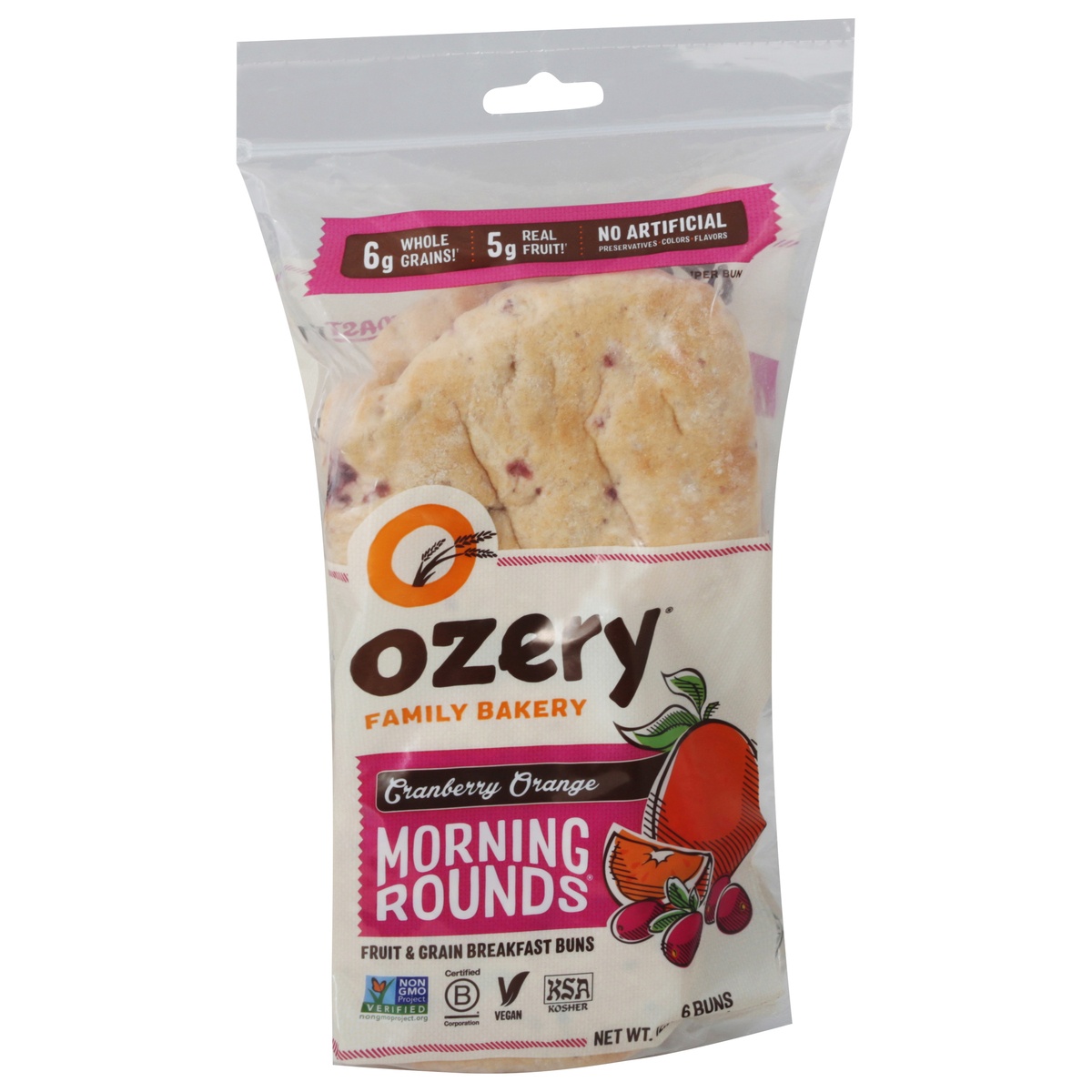 slide 1 of 1, Ozery Bakery Morning Rounds Cranberry Orange Breakfast Buns, 12.7 oz