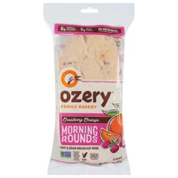 Ozery Bakery Morning Rounds Fruit & Grain Cranberry Orange Breakfast Buns 6 ea