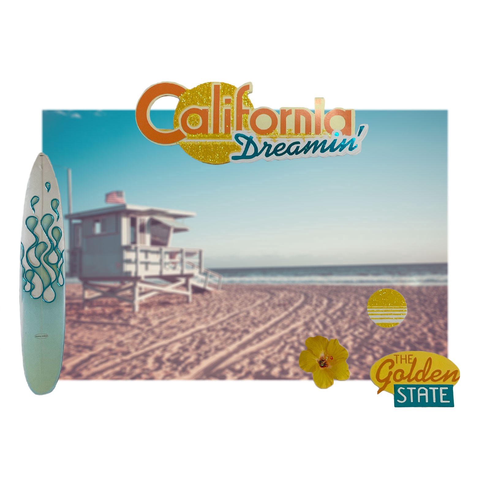 slide 2 of 5, California Stickers By Recollections, 4 in x 8.5 in