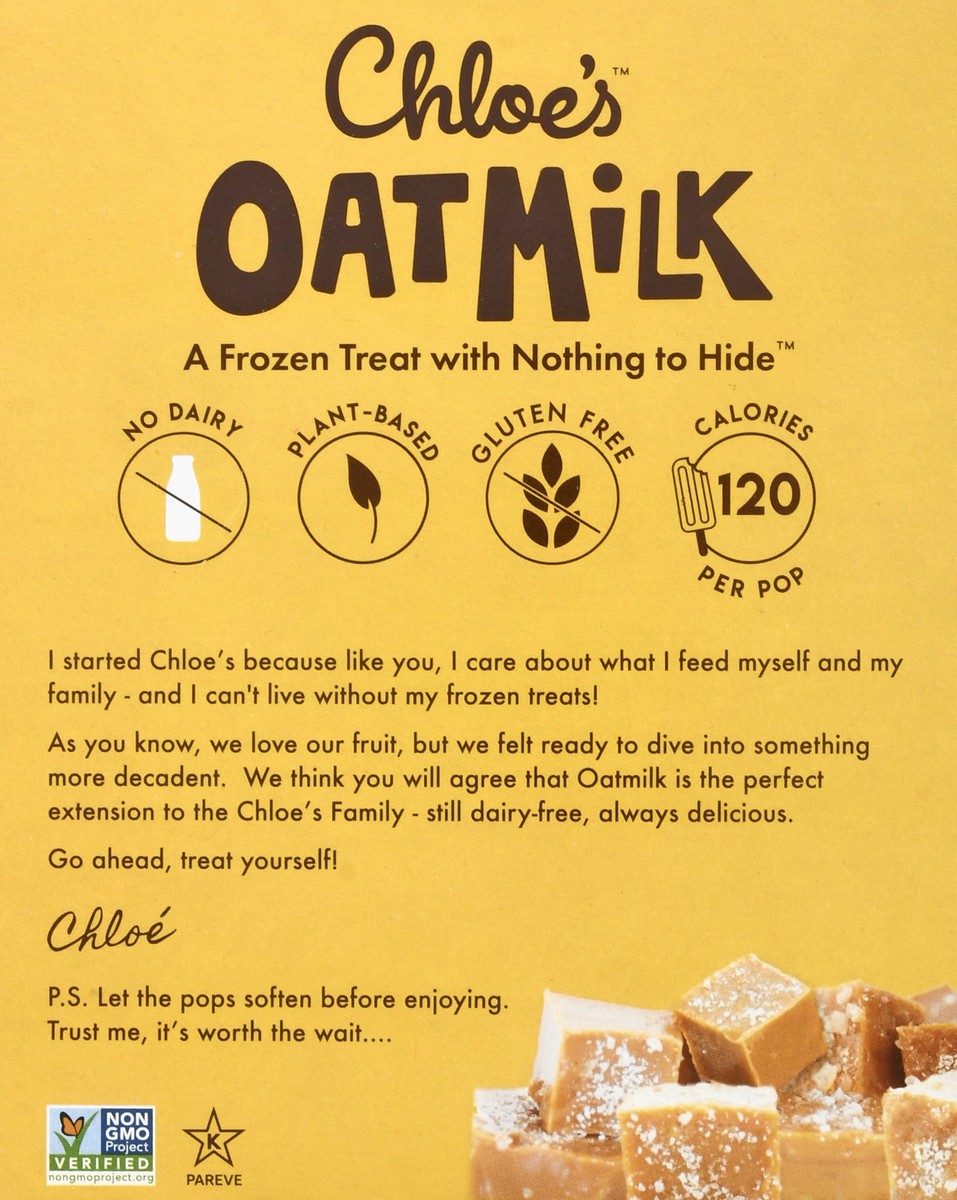 slide 6 of 10, Chloe's Oat Milk Salted Caramel Pops, 10 oz