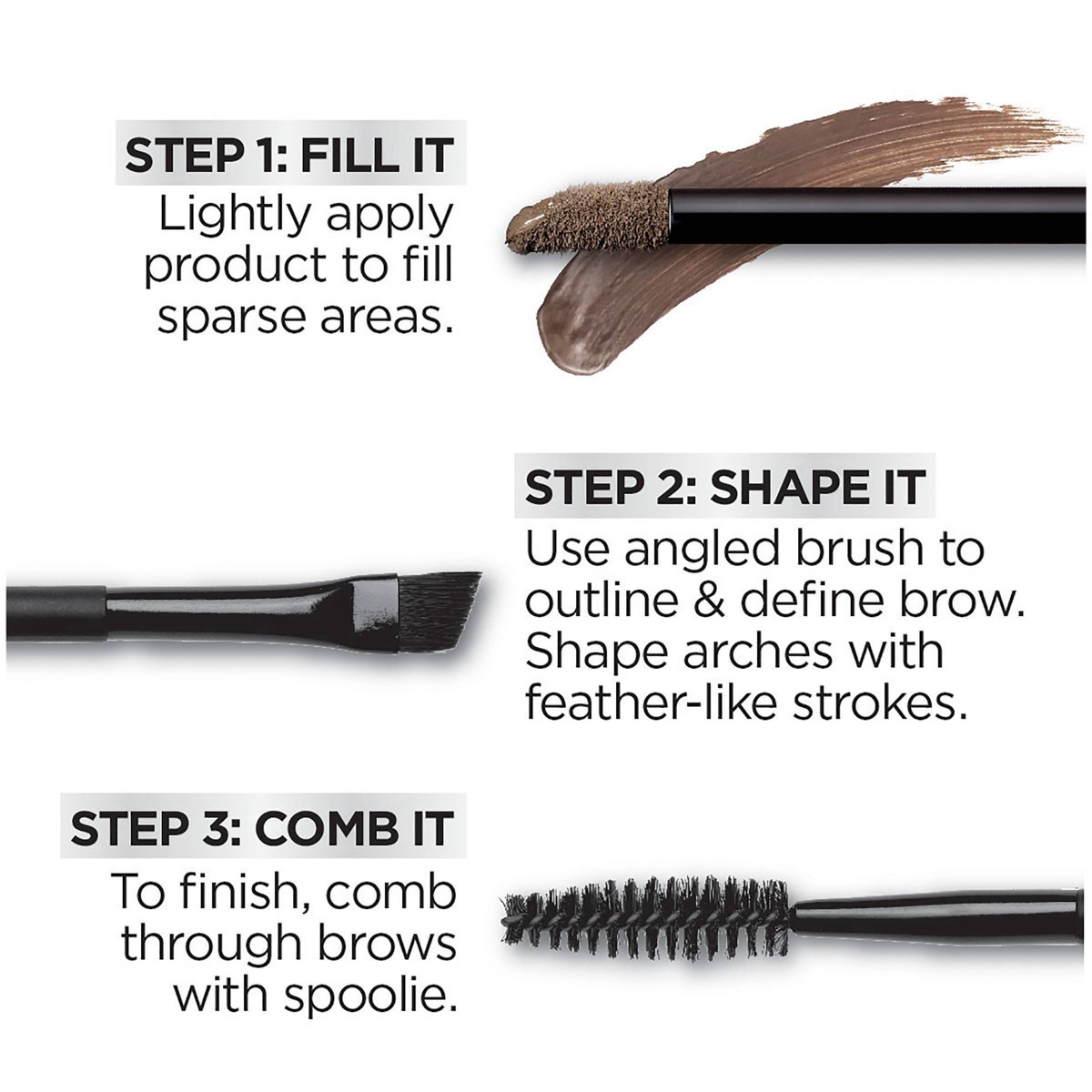 slide 6 of 57, L'Oréal L'Oreal Paris Unbelieva Brow Longwear Waterproof Brow Gel - 580 Black - 0.15 fl oz, 0.15 fl oz