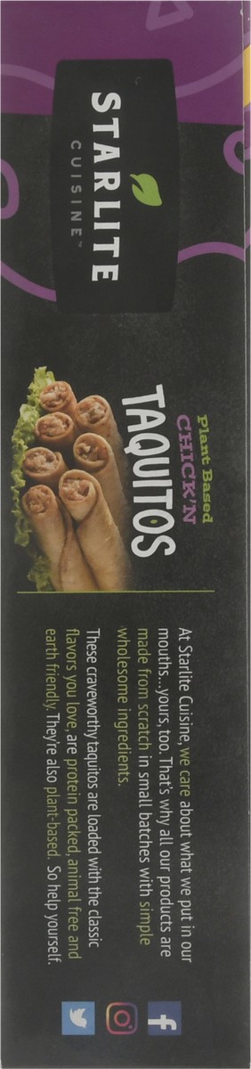 slide 9 of 9, Starlite Cuisine Chick'n Taquitos 8 ea Box, 8 ct