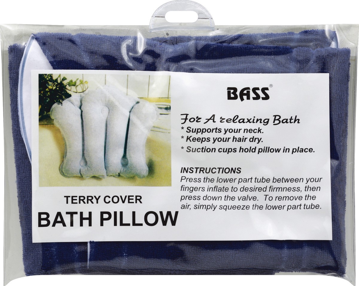 slide 3 of 4, Bass Bath Pillow, Terry Cover, 1 ct