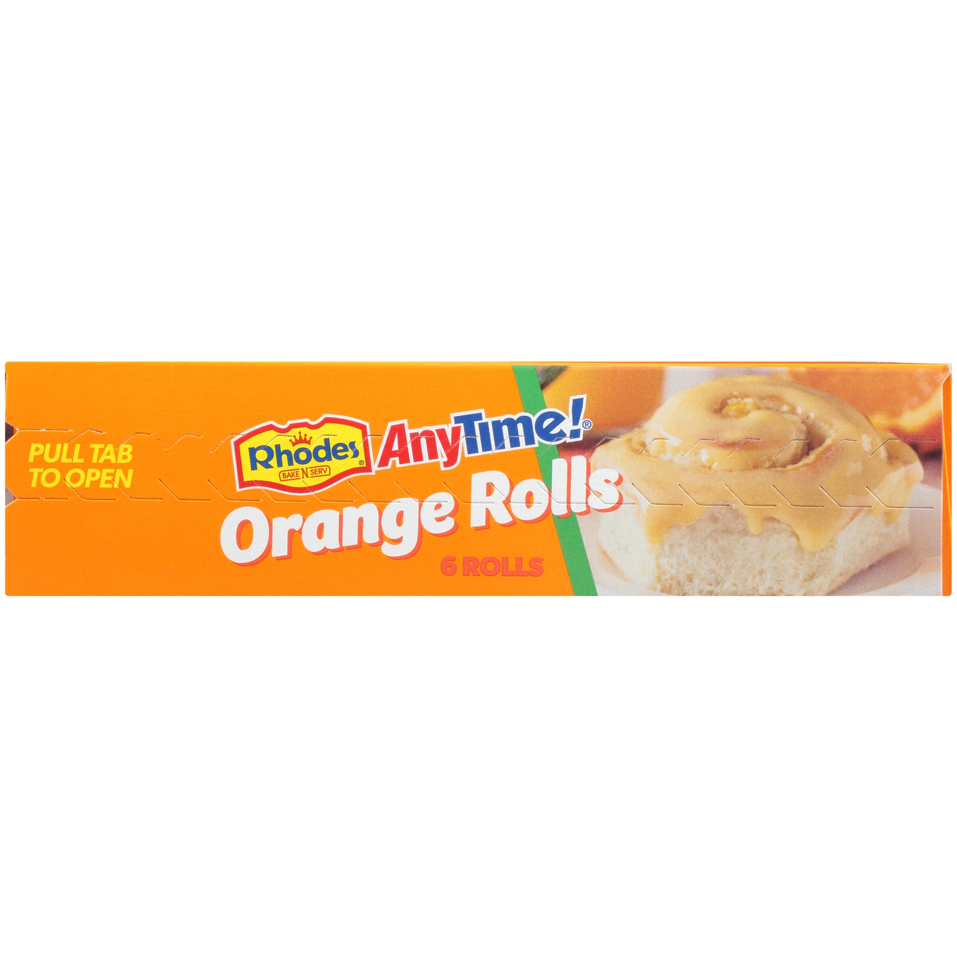 slide 4 of 8, Rhodes Bake-N-Serv Anytime! Orange Rolls with Orange Cream Cheese Frosting, 6 ct; 19 oz