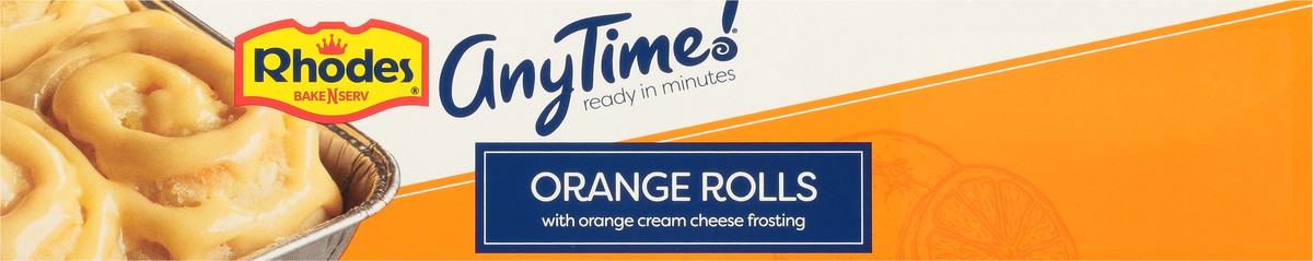 slide 6 of 11, Rhodes Bake-N-Serv Rhodes AnyTime! Orange Rolls with Orange Cream Cheese Frosting 6 ea, 6 ct