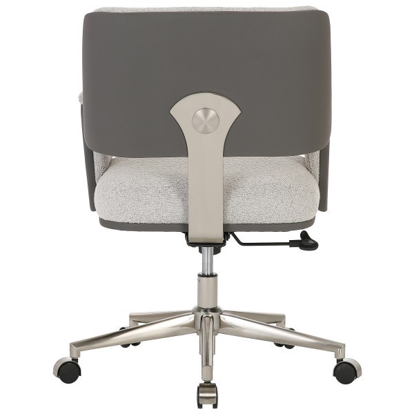 slide 9 of 10, Realspace Praxley Faux Leather Low-Back Task Chair, Brown, 1 ct