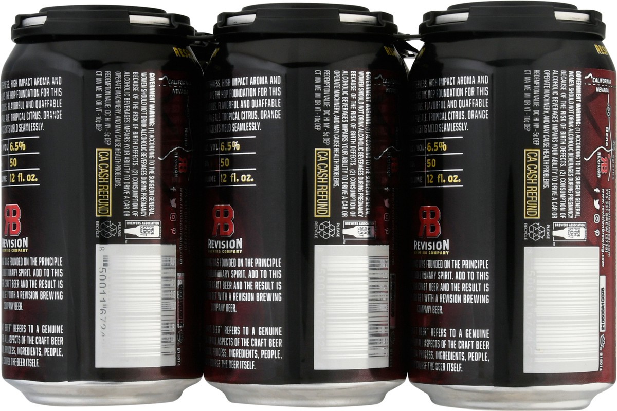 slide 7 of 12, Revision Revision IPA Re-Imagined India Pale Ale 6-12 fl oz Cans, 6 ct